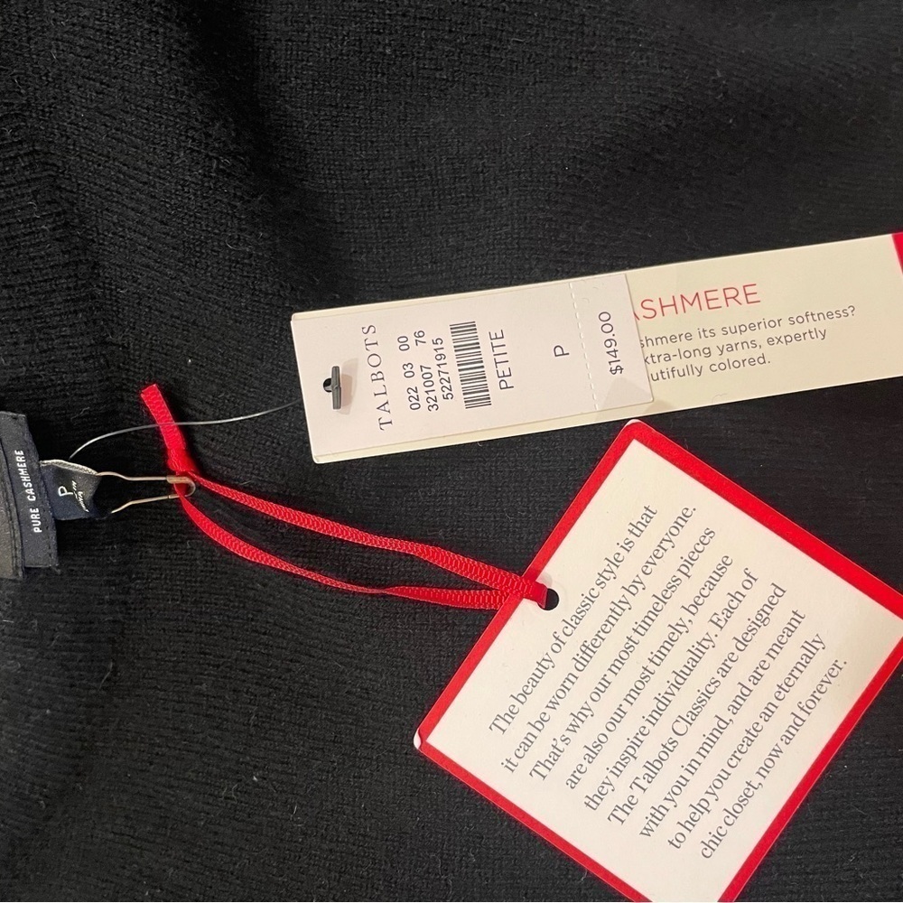New - Talbot Audrey cashmere sweater - size petite S. - Picture 2 of 4